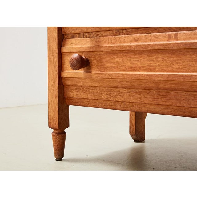 Oak Secretaire by Guillerme & Chambron for Votre Maison, 1960 For Sale - Image 8 of 12