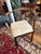 Antique Chippendale Style Walnut & Shearling Corner Desk Chair For Sale - Image 9 of 12