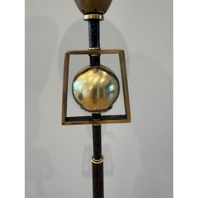 Rare 1950s Mid-Century Modern Rembrandt Torchiere Floor Lamp For Sale In Chicago - Image 6 of 11