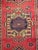 Turkish Vintage Turkish Runner, Hand-Knotted Wool, Geometric Design, Red & Navy, 3' x 7' For Sale - Image 3 of 10