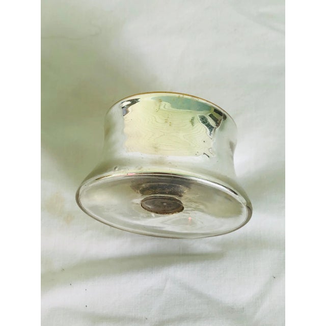 Traditional Mercury Glass Salt Cellar For Sale - Image 3 of 5