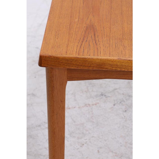 Vintage Teak Dining Table by Burchardt-Nielsen | Mid-Century Extendable Table Danish Design, 1960s For Sale - Image 9 of 15