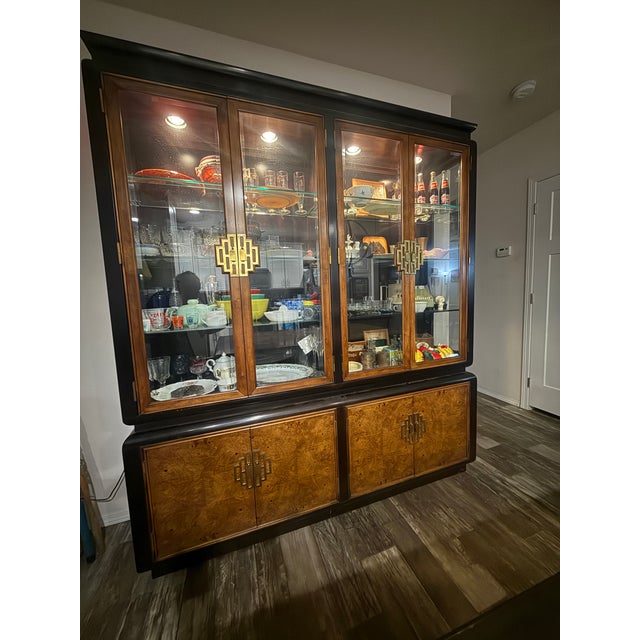 1980s Century Furniture Chin Hua China Cabinet by Raymond Sobota For Sale - Image 14 of 15