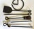 Vintage Wrought Iron Fireplace Set With Sculptural Loop Details For Sale - Image 10 of 11