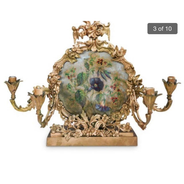 1940s Gilt Bronze Candelabras - a Pair For Sale - Image 10 of 13