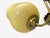 1940s Swedish Modern, Pendant Light, Brass, Textured Glass For Sale - Image 11 of 12