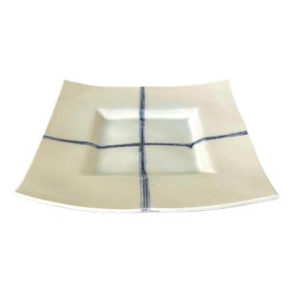 Japanese Contemporary Ceramic Plate Yoshikawa Masamichi For Sale