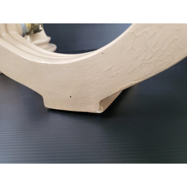 Beige Vintage Plaster Wall Lights, 1940s, Set of 2 For Sale - Image 8 of 13