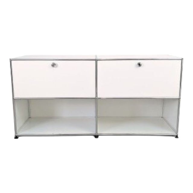 Vintage Sideboard in Pure White by Fritz Haller & Paul Schärer for USM Haller For Sale