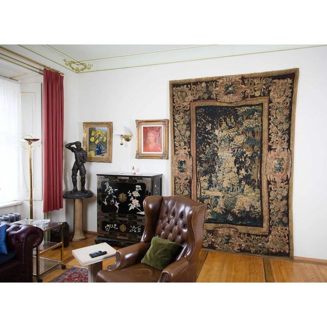 Baroque Forest View with Birds Tapestry For Sale - Image 3 of 12