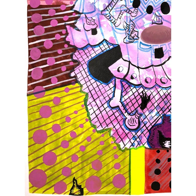 2020s Max Manning “Untitled (PPR 367)” Contemporary Abstract Colorful Geometric Patterned Painting, 2022 For Sale - Image 5 of 7