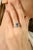925 Sterling Silver Signet Ring With Blue Topaz Gemstone Size 8 For Sale - Image 4 of 12