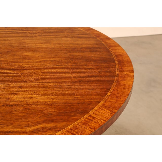 Baker Furniture 'Collectors Edition' Round Mahogany Pedestal Dining Table For Sale - Image 11 of 18
