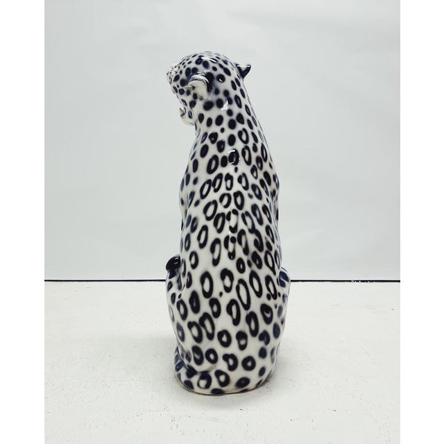 Ceramic Snowleopard in Ceramic from Ceramiche Boxer For Sale - Image 7 of 10