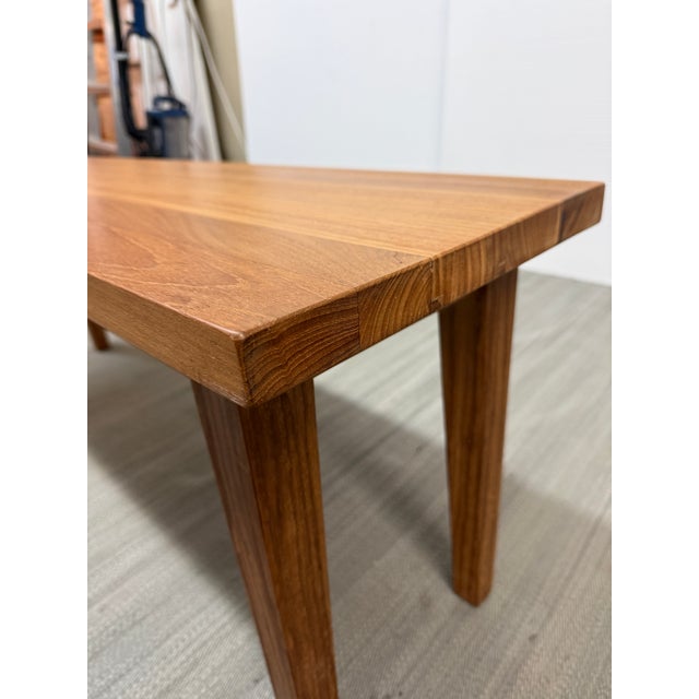 Rustic Modern Reclaimed Teak Bench For Sale - Image 12 of 13