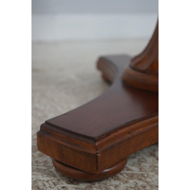 Pair of Ethan Allen Townhouse Pedestal Tables For Sale - Image 11 of 15