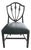 American Federal Shield Back Chair With Inlaid Marquetry and Nailheads For Sale