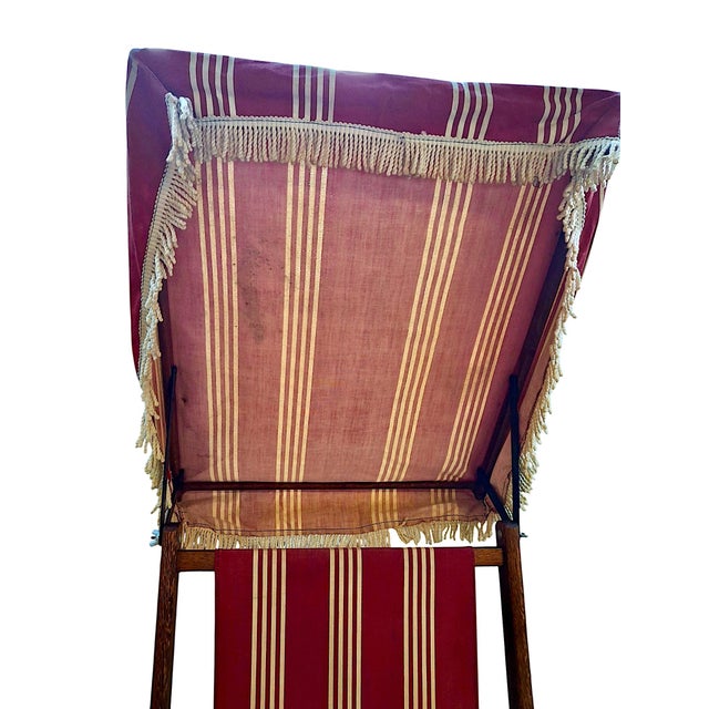 Vintage Steamer Chair Recalls the Golden Age of Leisure Travel, by Paris Manufacturing For Sale In San Francisco - Image 6 of 16