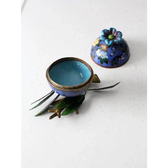 Antique Cloisonne Box For Sale - Image 10 of 12