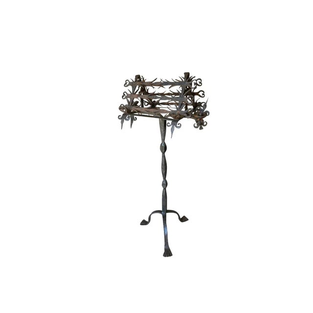 A very handsome 19th century French Double Sided Lutrin - Book Stand. Beautifully crafted in iron. To each side of the...