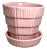 McCoy Pottery Small "Pink" Mid-Century Flowerpot and Saucer For Sale