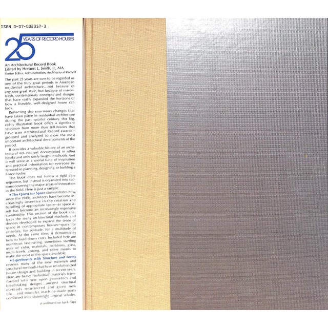 Traditional "25 Years of Record Houses" 1981 Smith, Herbert L. Jr., Aia For Sale - Image 3 of 12