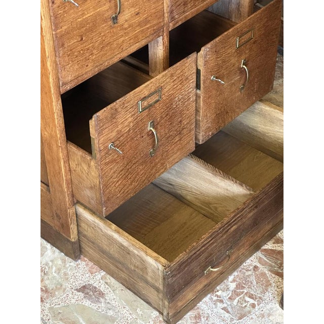 Brown Commercial Filing Cabinet from Globe Wernicke, 1890s For Sale - Image 8 of 12