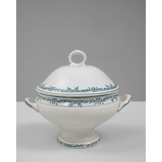 20th Century French Special Edition Porcelain Tureen With Lid For Sale In Greensboro - Image 6 of 18