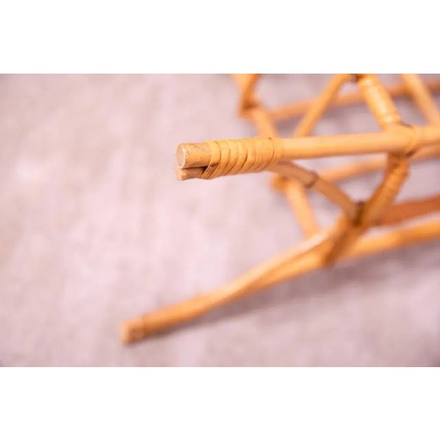 Mid-Century Czechoslovakian Wicker Magazine Rack, 1960s For Sale - Image 11 of 12