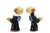 Ceramic Figurine Angel Candleholders, Vienna, 1950s, Set of 2 For Sale - Image 6 of 9