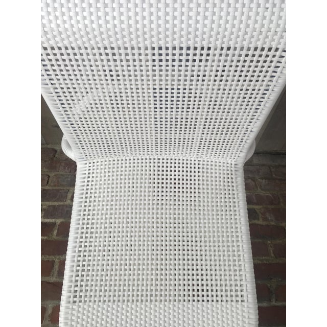French Outdoor Chair in Woven Resin by Henri Paris For Sale - Image 9 of 13