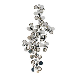 Authentic Signed C. Jere Silver Raindrops Sculpture, 1975 For Sale