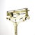 Mexican 1920s Doctors' Medical Scale Mechanical Stand Up with Weights For Sale - Image 3 of 4