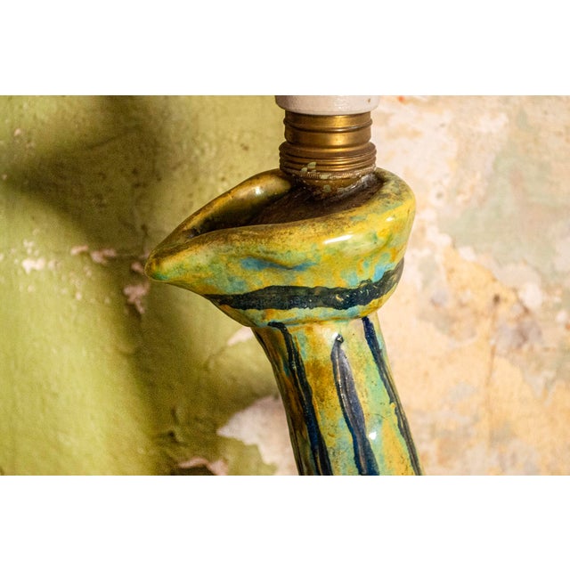 Sculptural Ceramic Lamp, Italy, 1960s For Sale - Image 3 of 5