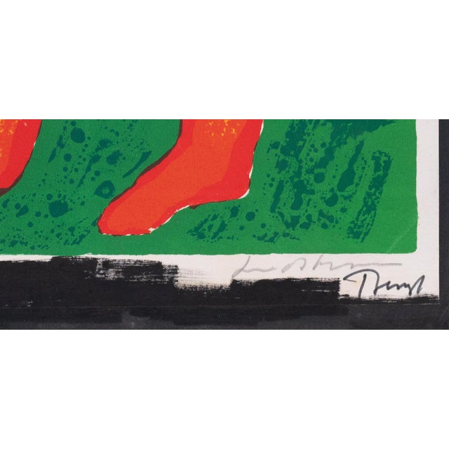 Bengt Lindstrom, Abstract Figure, Original Signed Lithograph For Sale - Image 4 of 6