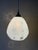 Swedish Milk Glass Pendant with Floral Motif and Brass in the style of Harald Notini, 1960s For Sale - Image 3 of 18