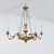 19th Century Neoclassical Giltwood Candle Chandelier For Sale - Image 4 of 12