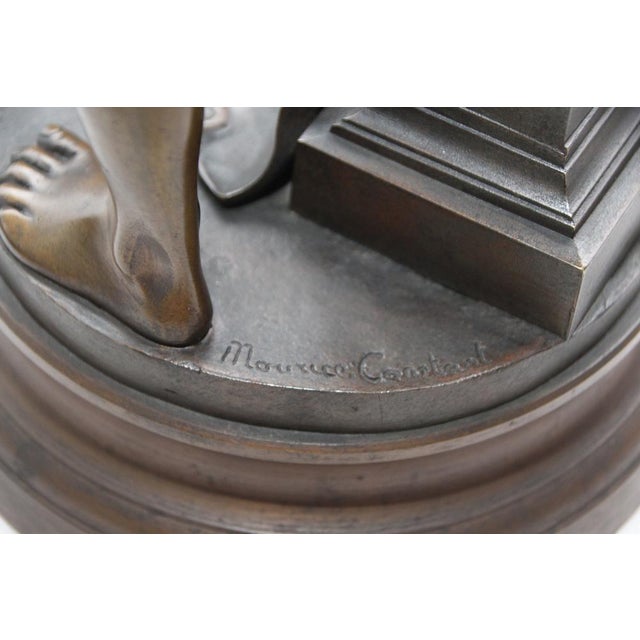 Metal Maurice Constant, Sculpture of Man, 1900s, Bronze For Sale - Image 7 of 18