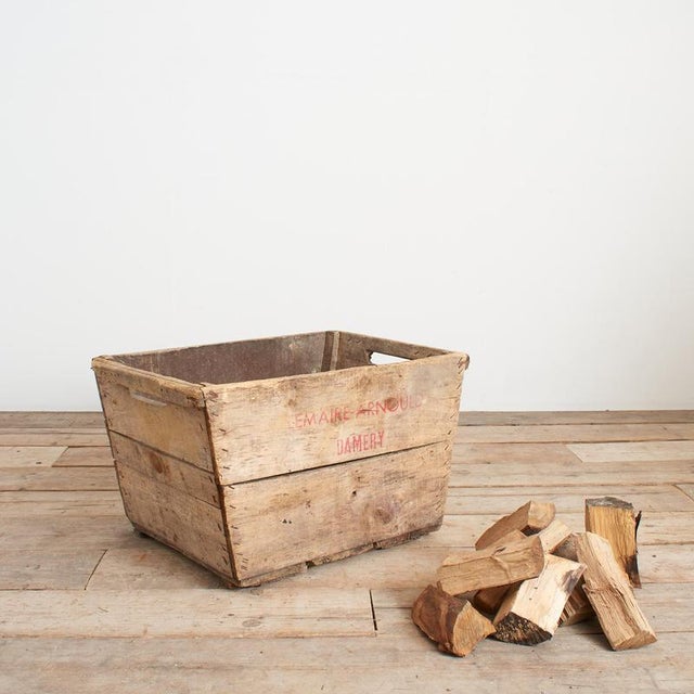 French Wooden Champagne Harvest Crate, 1950s For Sale - Image 7 of 7