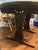 Vintage 1970s Rustic Solid Pine Round Trestle Dining Table by Yankee Pioneer For Sale - Image 4 of 5