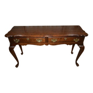 Vintage Pennsylvania House Cherry Sofa Table with Queen Anne Legs For Sale