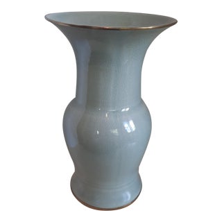 Maitland Smith Celadon Vase For Sale