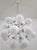 Italian 21st Century Nova Polished Nickel Glossy White Murano Sputnik Chandelier by Fabio LTD For Sale - Image 3 of 4