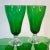 Antique Art Deco Depression Green Glass Water/Ice Tea Goblets - Set of 7 For Sale - Image 4 of 6