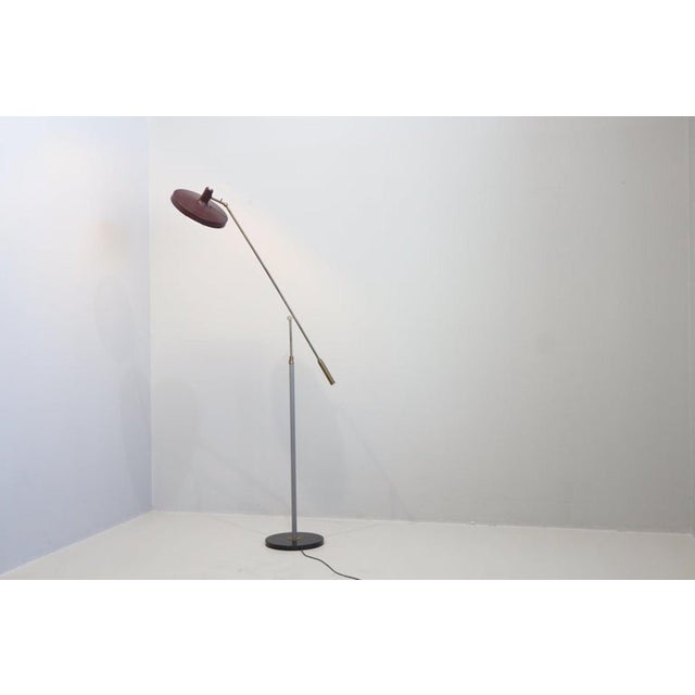 Monumental Adjustable Floor Lamp by Sarfatti for Arteluce, 1952 For Sale - Image 16 of 17