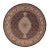 Pasargad DC Fine Hand Knotted Silk & Wool Round Rug For Sale