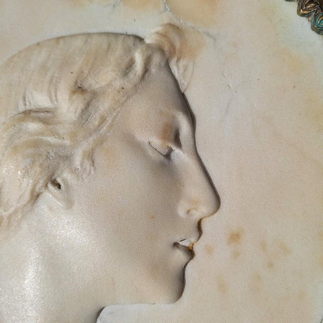 Carved Profiles, Early 19th Century, Marble, Set of 2 For Sale - Image 9 of 18