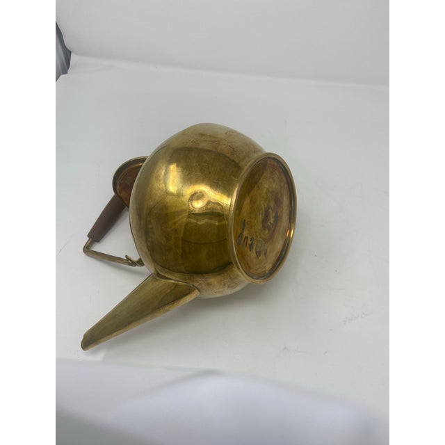 Vintage Brass Mexican Kettle/Teapot For Sale - Image 4 of 6