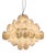 Vintage Alabaster White Murano Disc Chandelier from Mazzega, Venice, Italy, 1981 For Sale