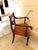 A superb antique Regency mahogany open armchair of elegant proportions, raised on turned front legs with splayed rear...